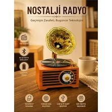 Vaelmont Retro Tasarımlı Bluetooth Hoparlör ve Fm Radyo - Çok Fonksiyonlu Müzik Ciha Nostaljik Radyo