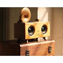 Vaelmont B6 Gramafon Radyo ve Müzik Kutusu, 3D Ses Teknolojisi ile Yüksek Kalite Nostaljik Radyo