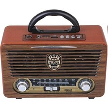 UltraNova Vaelmont Ahşap Retro Fm Radyo ve Bluetooth Hoparlör ile Şık Tasarım Nostaljik Radyo