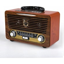 Vaelmont Şarjlı Bluetooth Radyo ile Kablosuz Müzik ve Ses Deneyimi Nostaljik Radyo