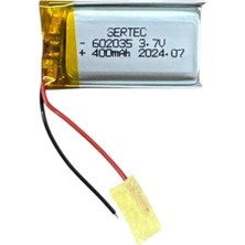 Aesco 602035 3.7V 400MAH Li-Polymer Pil (DEVRELI/1.5A)