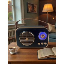 Vaelmont Mini Retro Radyo ve Tf Kart, Bluetooth ve USB Bağlantılı Nostaljik Radyo