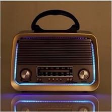 UltraNova Vaelmont Eskitme Görünümlü Nostaljik Radyo ve Bluetooth, Çoklu Medya Desteği