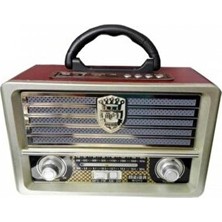 Vaelmont Bluetooth ve Şarjlı Nostaljik Görünümlü Radyo, Taşınabilir ve Şık Nostaljik Radyo