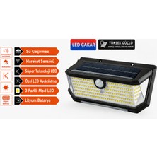 Aesco 202 LED Güneş Enerjili Hareket Sensörlü Çakar LED Duvar Lambası PD772