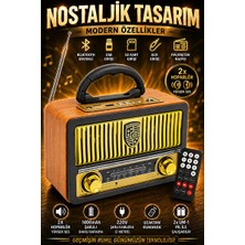 Vaelmont Uzaktan Kumandalı Nostaljik Analog Radyo ve Bluetooth Özellikli Nostaljik Radyo