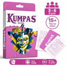 LUXMON Kumpas Kız Kıza Blöf Kart Oyunu 3 -6 Oyuncu