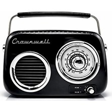 Vaelmont Vintage Tarzı Bluetooth Fm Radyo - Siyah, Nostaljik Tasarım Nostaljik Radyo