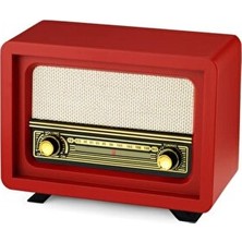 Vaelmont Kırmızı Nostaljik Radyo, Retro Tasarım ve Sıcak Ses Kalitesi
