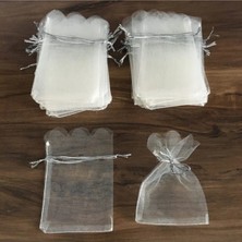 Empressco 25’li Kırık Beyaz Organze Tül Kese 10X7 cm (25 Adet)