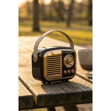 Vaelmont Retro Tarzda USB ve Bluetooth Destekli Müzik Kutusu Nostaljik Radyo