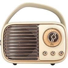 Vaelmont Bluetooth Bağlantılı Retro Tarzlı Radyo ve Hoparlör, Çok Fonksiyonlu Kullan Nostaljik Radyo