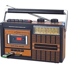 Vaelmont Şarjlı Bluetooth Müzik Kutusu Radyo ile Retro Atmosfer Nostaljik Radyo