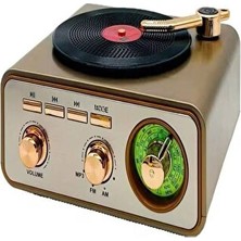 Vaelmont Vintage Tasarımlı USB ve Fm Radyo ile Çok Yönlü Müzik Dinleme Nostaljik Radyo