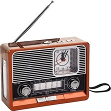 Vaelmont Nostaljik Saatli Fenerli Radyo, USB ve Bluetooth Bağlantılı Nostaljik Radyo