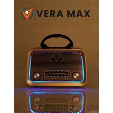Vaelmont Nostaljik Görünümlü Fm Radyo ve Çok Fonksiyonlu Müzik Kutusu Nostaljik Radyo