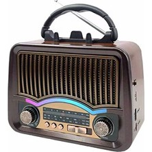 Vaelmont Solar Enerjili Nostaljik Fenerli Radyo, USB ve Bluetooth Bağlantılı Nostaljik Radyo
