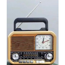 Vaelmont Klasik Tasarımlı Solar Enerjili Radyo ve Mp3 Çalar Nostaljik Radyo