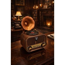 Vaelmont Retro Tasarımlı Radyo ve Müzik Çalar, USB ve Tf Kart Desteği ile Çok Yönlü Nostaljik Radyo