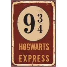 Empressco Vintage Harry Potter Hogwart Express Ahşap Poster Sıcak ve Nostaljik Dekor