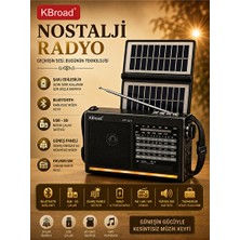 Vaelmont Güneş Enerjili Nostaljik Bluetooth ve USB Radyo ile Sürdürülebilir Müzik Nostaljik Radyo