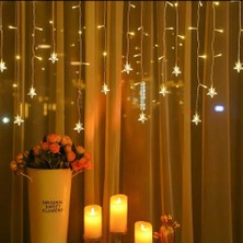 Aesco Yıldız 4 M 96 LED 19 Saçak 40-50-60 cm Gün Işığı Mzxx3-4