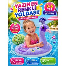 Vaelmont Renkli Renkli Tavus Kuşu Çocuk Yüzme Simidi Deniz Malzemesi