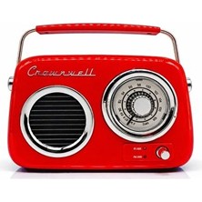 Vaelmont Retro Kırmızı Bluetooth Fm Radyo - Şık ve Kullanışlı Tasarım Nostaljik Radyo