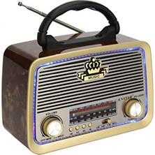 Vaelmont Retro Tasarımlı Bluetooth Radyo ve Müzik Çalar, Usb/tf Destekli Nostaljik Radyo