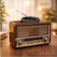 Vaelmont Büyük Boy Retro Radyo ile Güçlü Ses ve Nostaljik Atmosfer Nostaljik Radyo