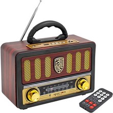 Vaelmont Tek Hoparlörlü Bluetooth ve Fm Radyo Nostaljik Radyo