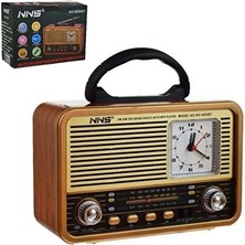 Vaelmont Nostaljik Kahverengi Radyo, Bluetooth ve USB Girişli, Şık Tasarım Nostaljik Radyo