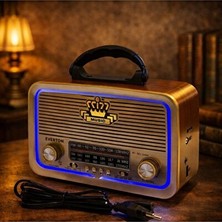 UltraNova Vaelmont Nostaljik Görünümlü Bluetooth Radyo, Mp3 Çalar ve Müzik Kutusu Özelliği Nostaljik Radyo