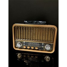 Vaelmont Güneş Enerjili Bluetooth Radyo ile Çok Fonksiyonlu Müzik Dinleme Nostaljik Radyo