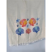 Cadde Dükkanı Deniz Yıldızı Baskılı Müslin Peştamal 100X180 cm