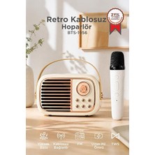 Vaelmont Nostaljik Bluetooth Radyo ile Renkli Işık ve Çok Fonksiyon Nostaljik Radyo