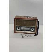 Vaelmont Ahşap Tasarımlı 8 Bantlı Radyo ve Fenerli Müzik Kutusu Nostaljik Radyo