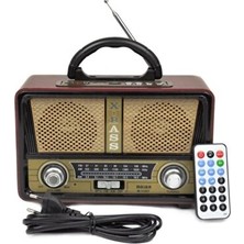 Vaelmont Şarjlı Nostaljik Bluetooth Radyo ve Mp3 Çalar, Usb/sd Destekli Nostaljik Radyo