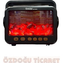 Vaelmont Güneş Enerjili Şömine Görünümlü Nostaljik Radyo
