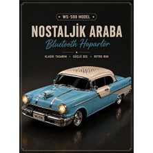 Vaelmont Klasik Amerikan Arabası Tasarımlı Bluetooth Radyo ile Retro Şıklık Nostaljik Radyo