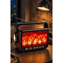 Vaelmont Fepe Solar Panelli Nostaljik Radyo ve Bluetooth Hoparlör