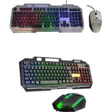 Eco Lounge Rgb Işıklı Gaming Oyuncu Klavye Q Klavye Mouse Hediyeli