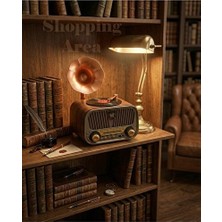 Vaelmont Bluetooth ve Plak Tasarımlı Radyo ile Retro Müzik Keyfi Nostaljik Radyo