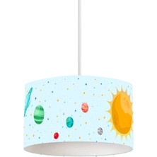Itsy Bitsy Kids Spacey Renkli Çocuk Odası Tavan Aydınlatması