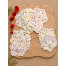 Yıkanabilir Doğal Kadın Pedi 15'li Karışık %100 Pamuk (5m+5l+5xl)