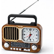Vaelmont Saatli Bluetooth Radyo - Retro Tasarım ve Fm Radyo Özelliğiyle Nostaljik Radyo