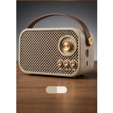 Vaelmont Mini Retro Radyo ve Bluetooth Hoparlör – Çok Fonksiyonlu ve Taşınabilir Nostaljik Radyo