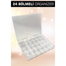 Maison Luré 24 Bölmeli Takı ve Yüzük Kutusu, Güvenli ve Düzenli Saklama Makyaj & Takı Organizeri