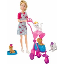 Annesi ve Sevimli Dostlar Manken Bebek