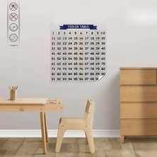 Eco Lounge Matematik Öğreten Yüzlük Tablo Duvarda Iz Bırakmaz Akıllı Kağıt Yapışkansız Statik  60X60 cm
